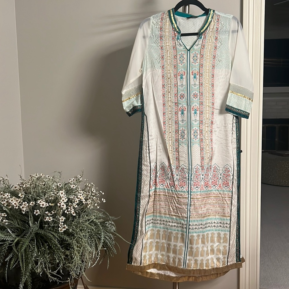 Women’s Handmade from india long calf-length kurta